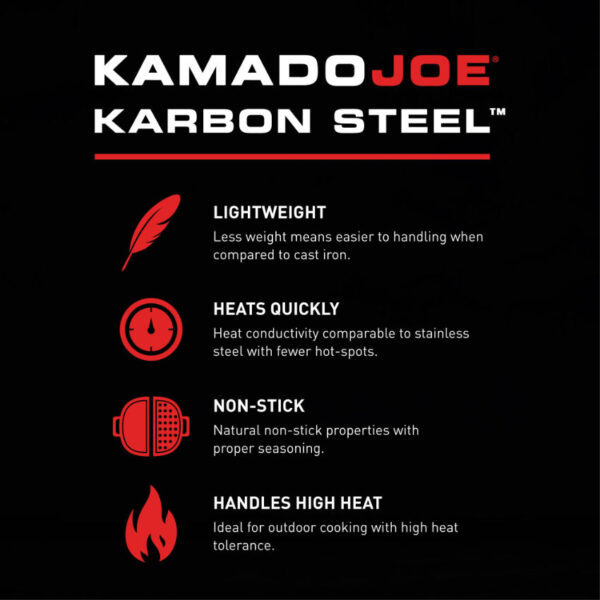 Kamado Joe Karbon Steel Griddle for Classic Joe - Image 9